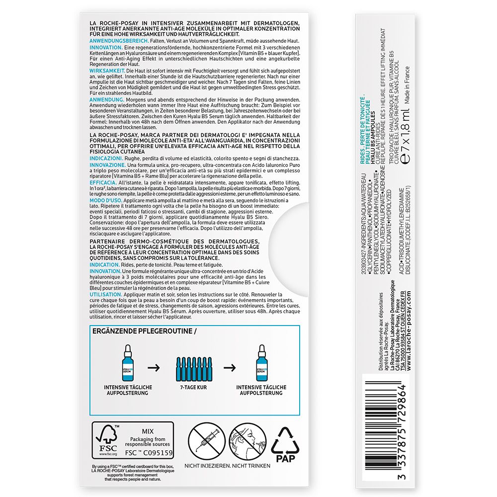 La Roche Posay Hyalu B5 Ampullen