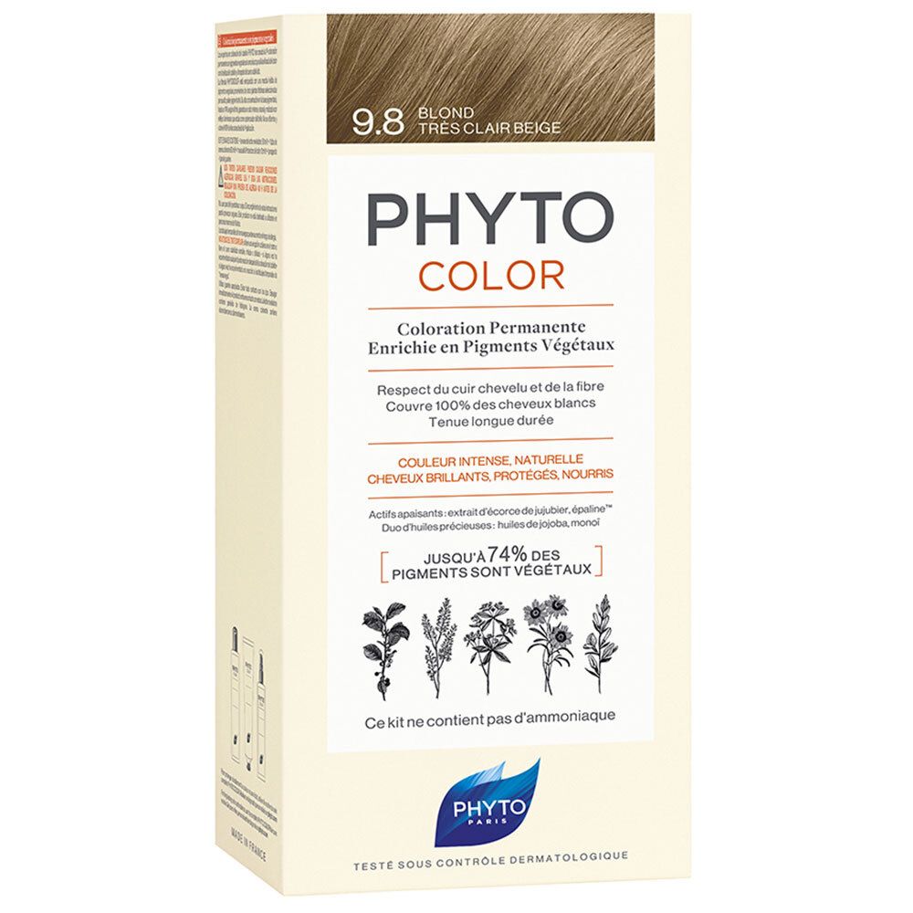 PHYTOCOLOR 9.8 Sehr helles Beigeblond