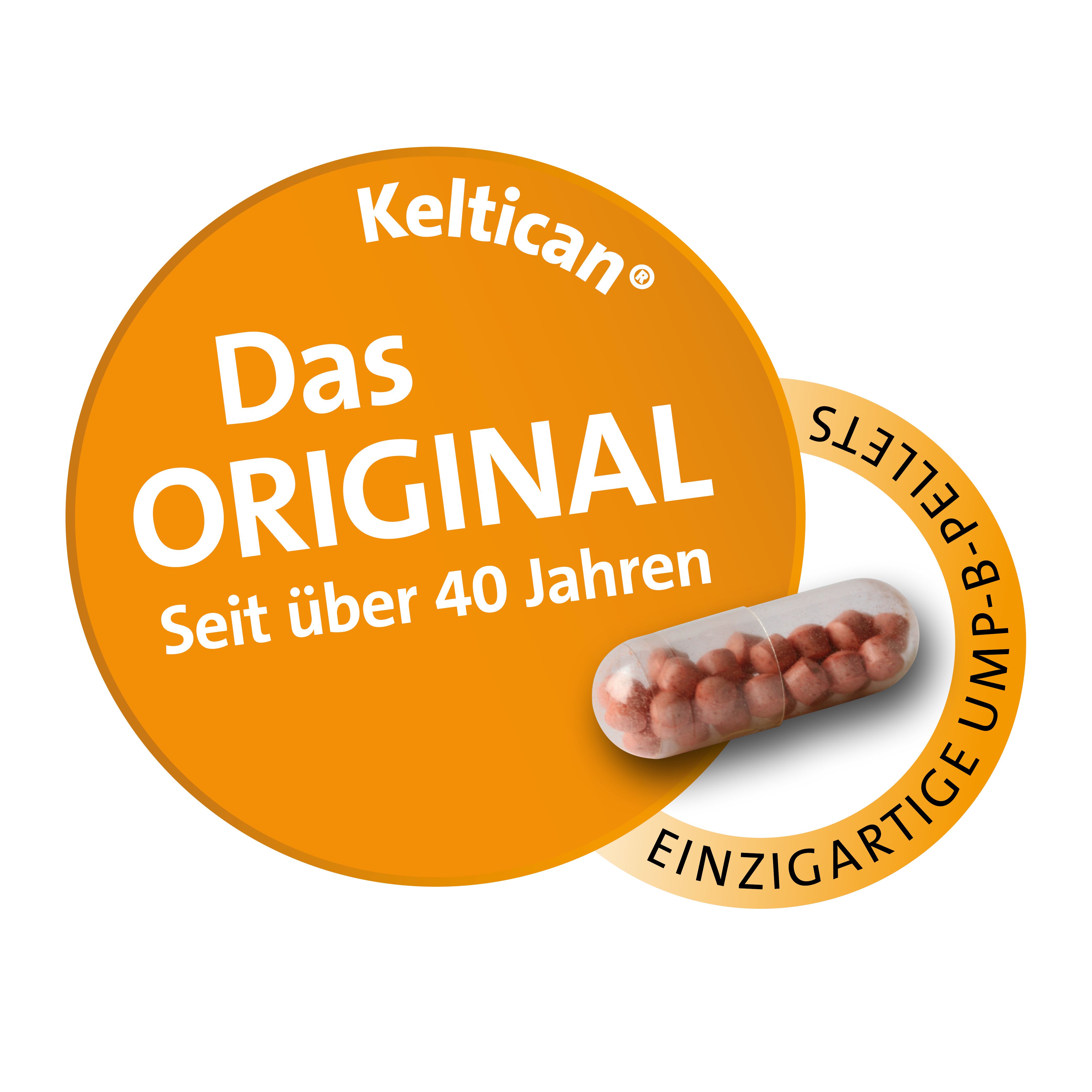 Keltican® forte Kapseln mit Uridinmonophosphat (UMP), Vitamin B12 und Folsäure zur Unterstützung der Nervenregeneration