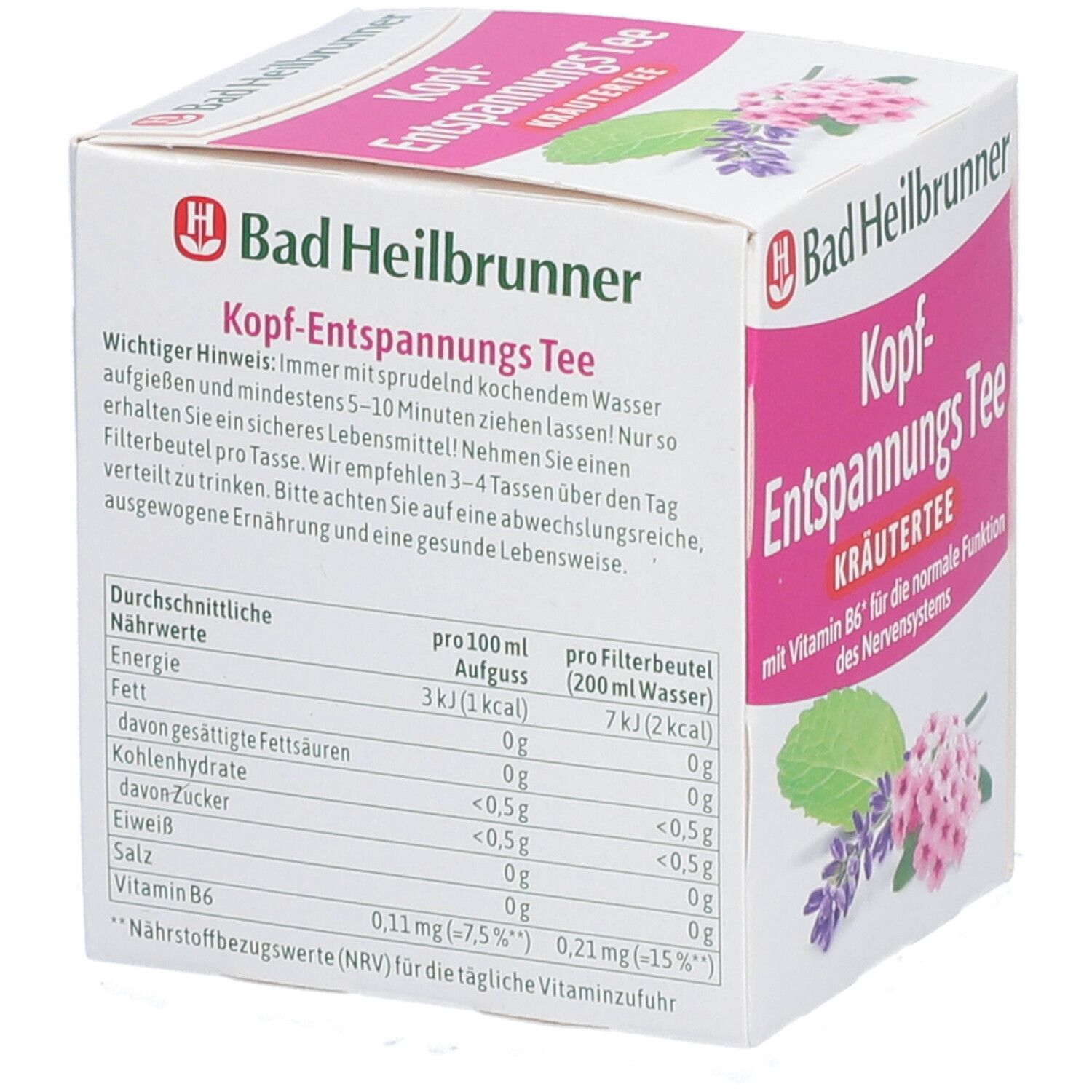 Bad Heilbrunner® Thé de relaxation pour la tête