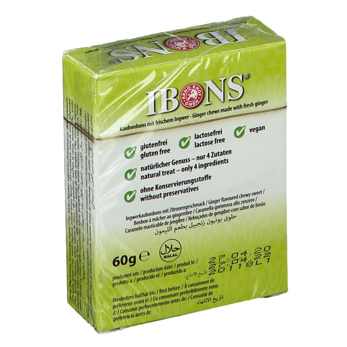 IBONS® Ingwer-Zitrone Box