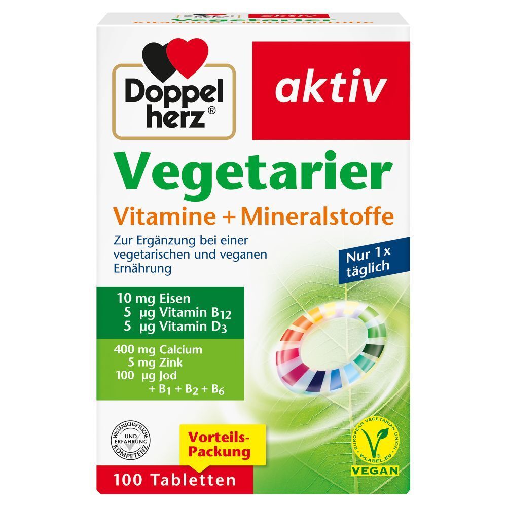 Doppelherz® aktiv Vegetarier Vitamine+Mineralstoffe Tabletten