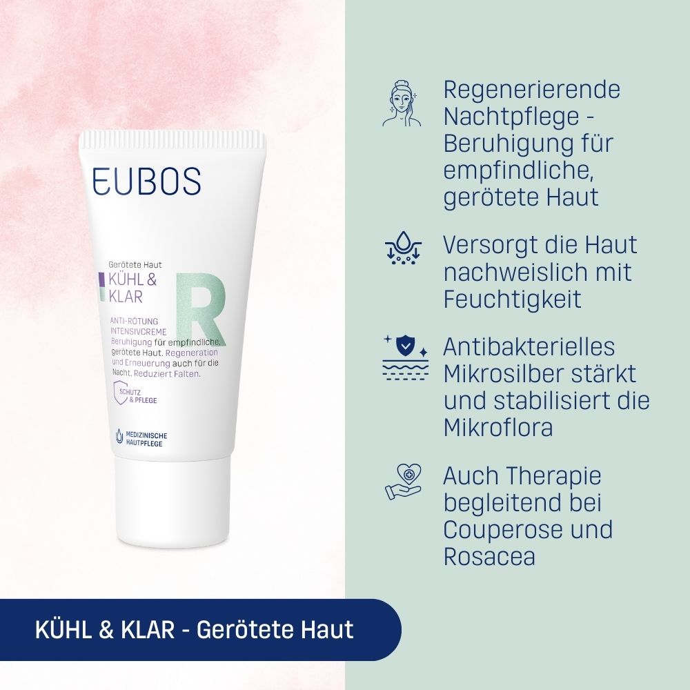 EUBOS KÜHL & KLAR ANTI-ROUGEURS Crème intensive