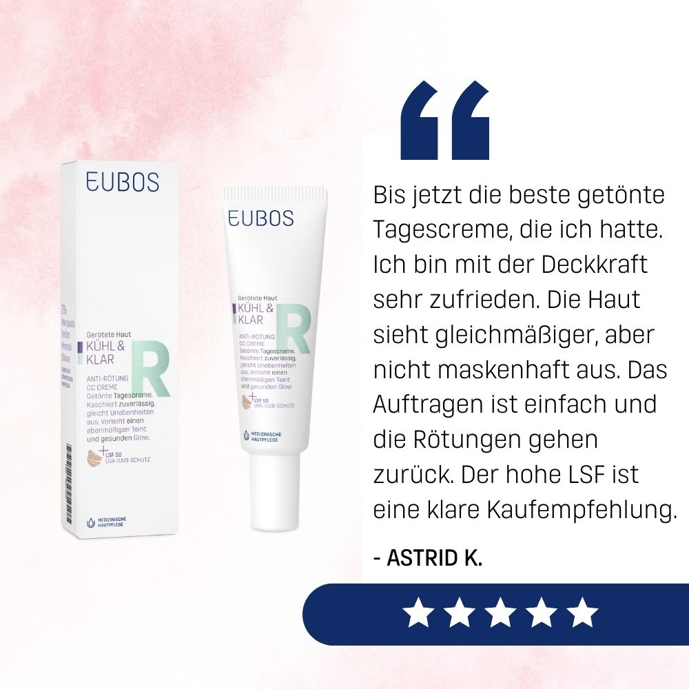 EUBOS KÜHL & KLAR ANTI-RÖTUNG CC Creme LSF 50