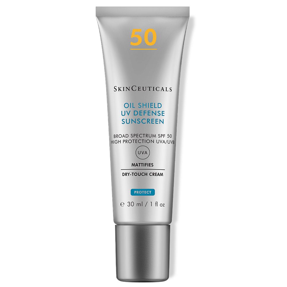 SkinCeuticals OIL SHIELD UV DEFENSE SUNSCREEN LSF 50, mattierende Gesichtssonnencreme für Mischhaut