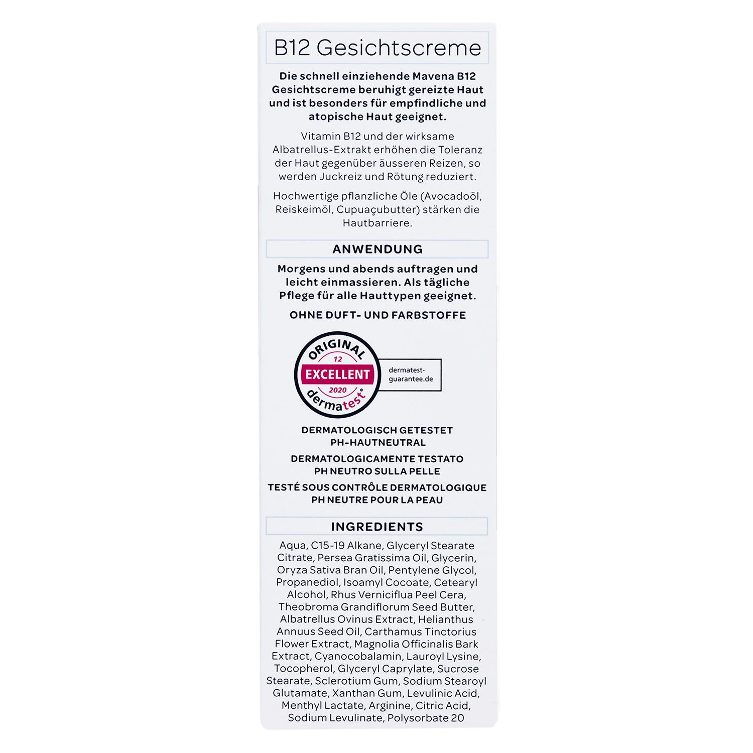 mavena B12 Gesichtscreme