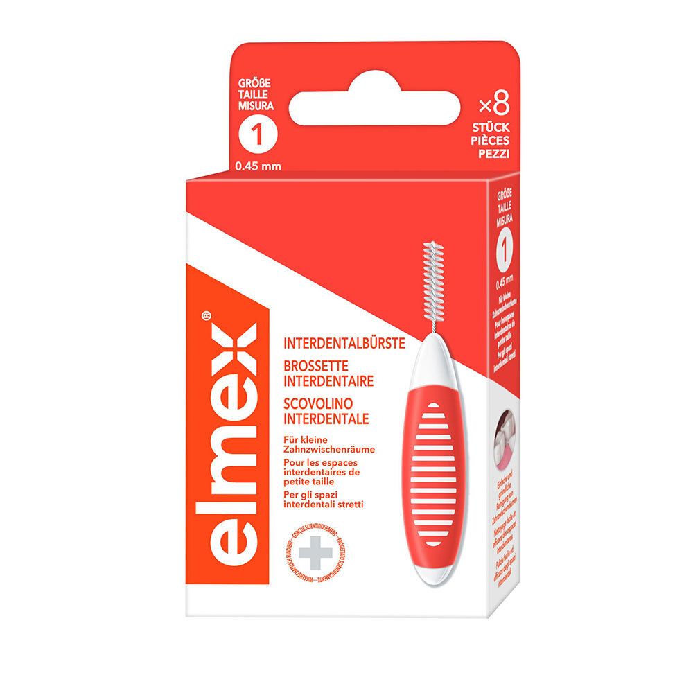 elmex Interdentalbürsten orange, Größe 1, 0,45 mm