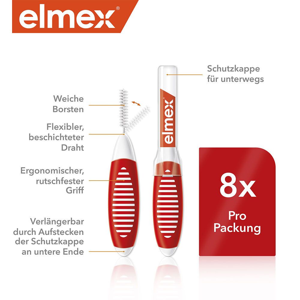 elmex® Brosses interdentaires Rouge Taille 2