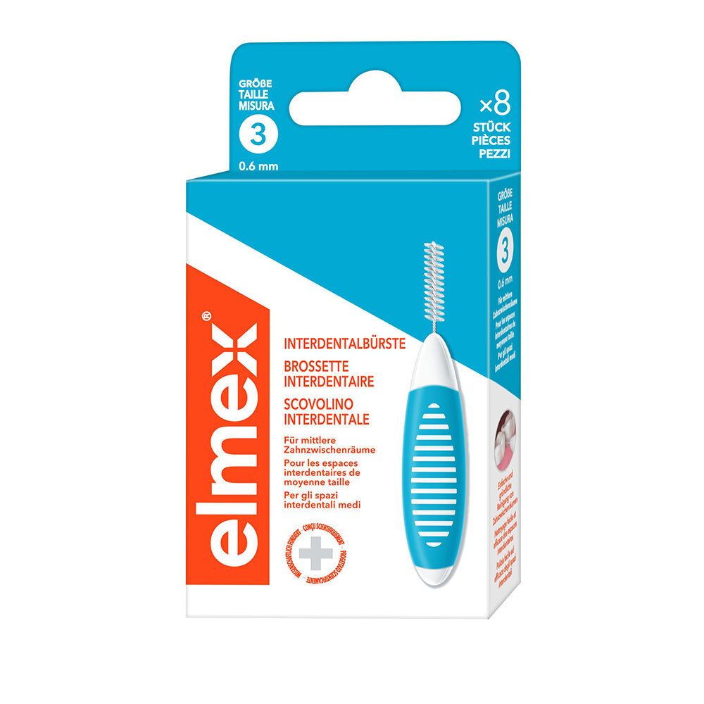 elmex Interdentalbürsten blau Größe 3, 0,6 mm