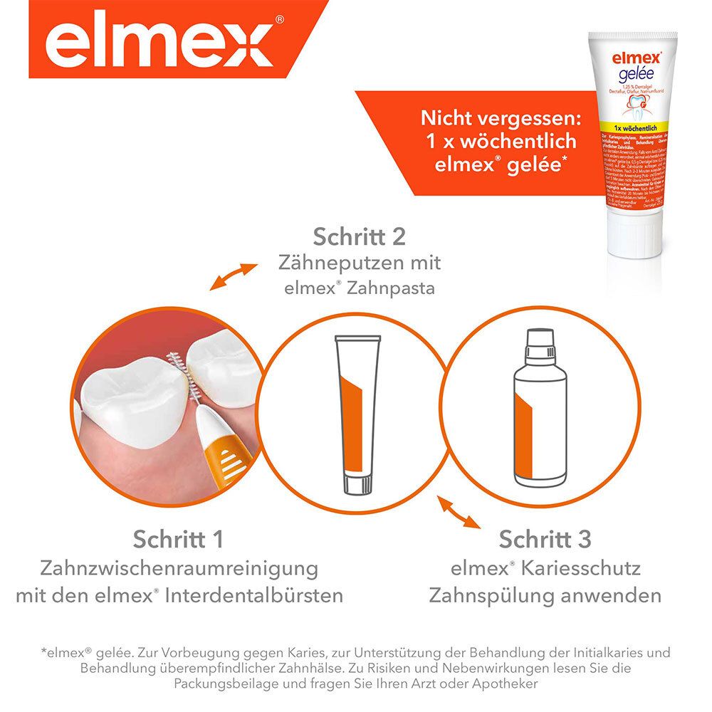 elmex Interdentalbürsten blau Größe 3, 0,6 mm