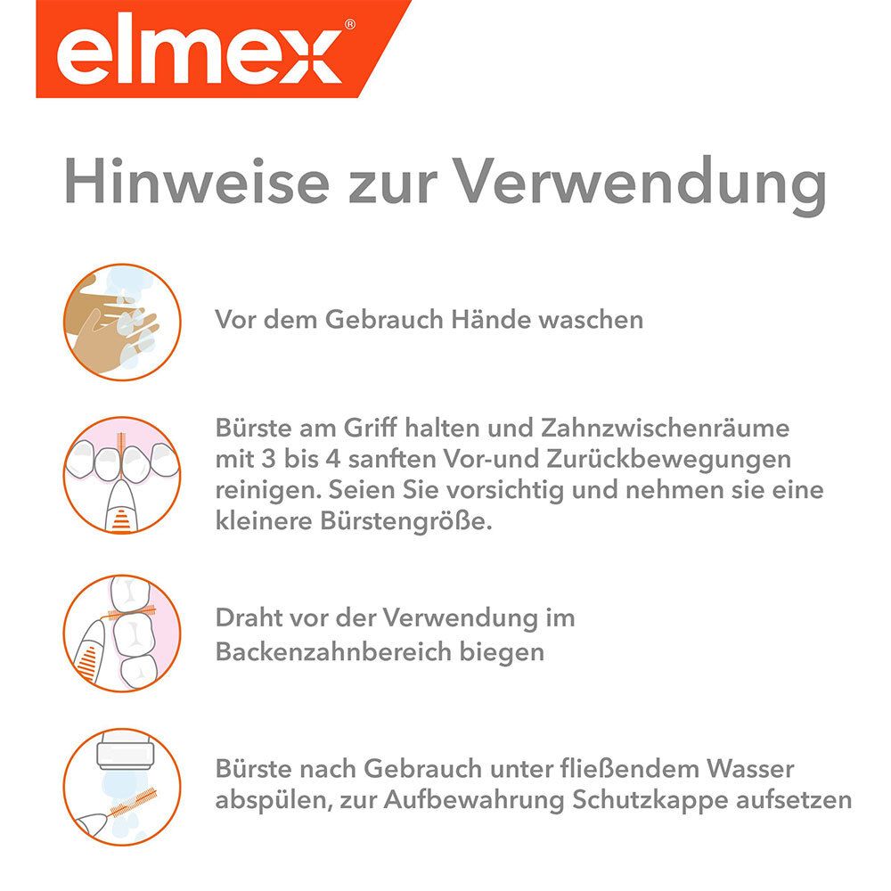 elmex Interdentalbürsten Gelb Größe 4 0,7 mm