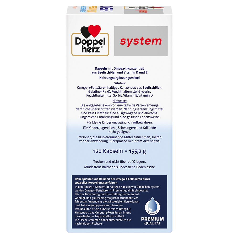 Doppelherz® system Omega-3 Premium 1500