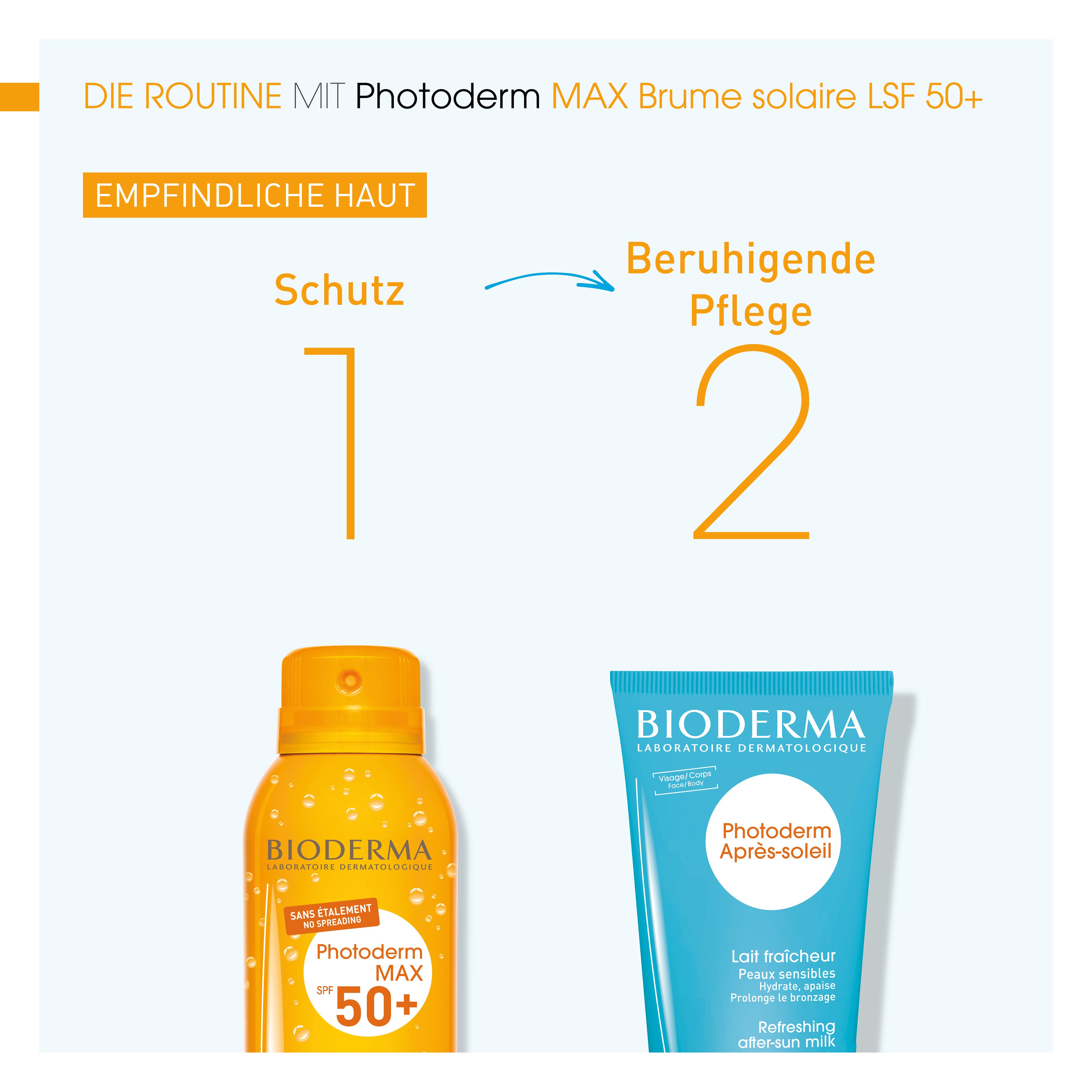 BIODERMA Photoderm Max Brume SPF 50+ Spray transparent de protection solaire