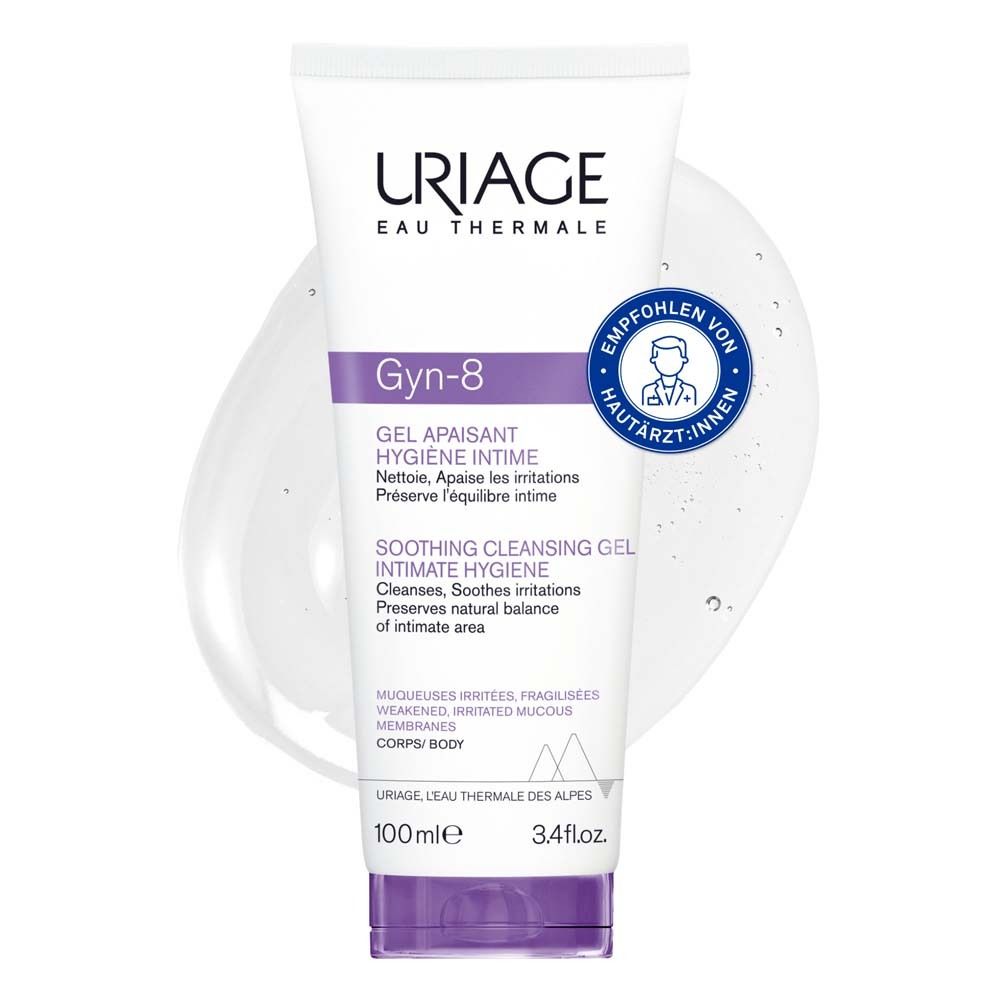 Tube blanc et violet avec texte. Recommandé par les dermatologues.
