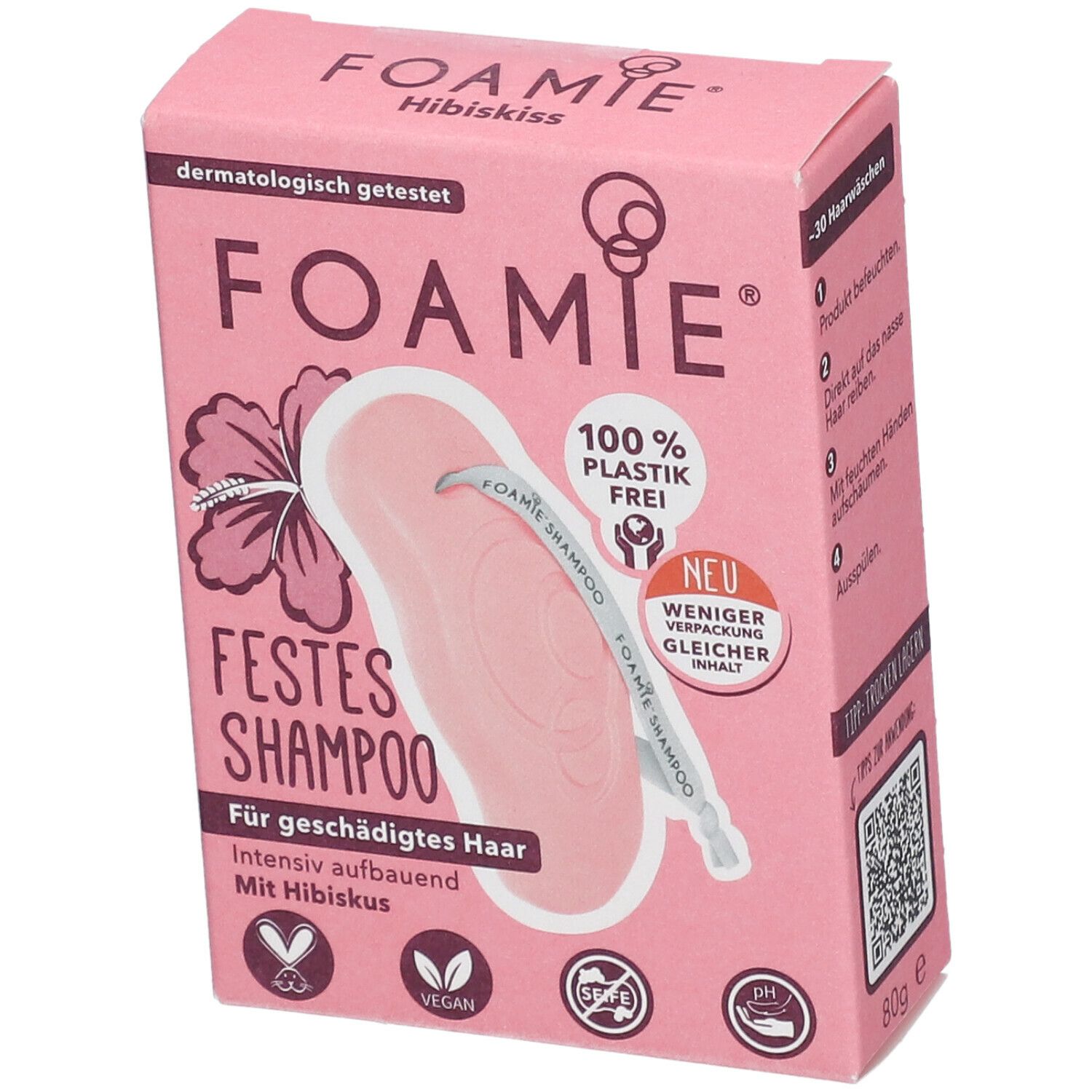 FOAMIE® Festes Shampoo Hibiskus