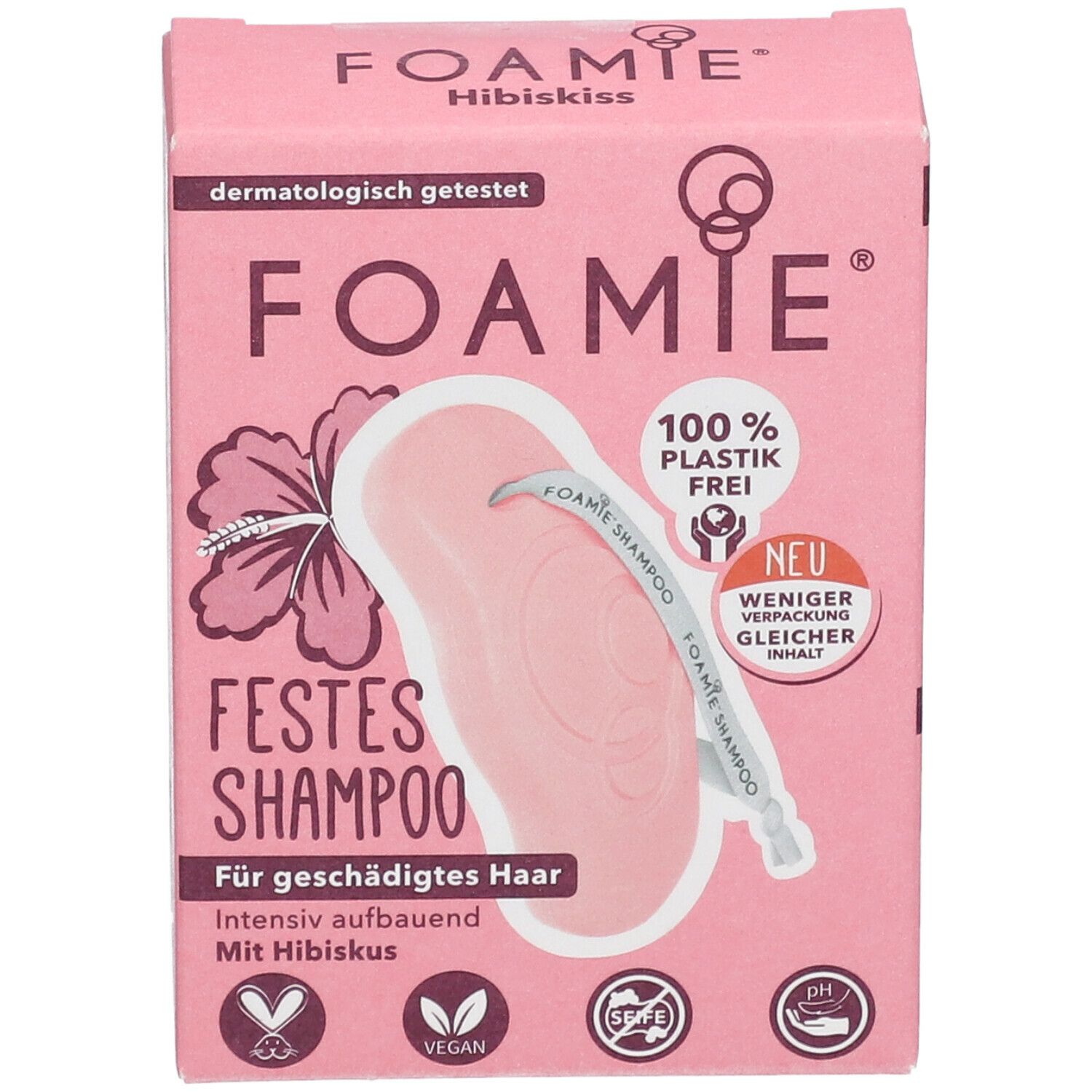 FOAMIE® Festes Shampoo Hibiskus