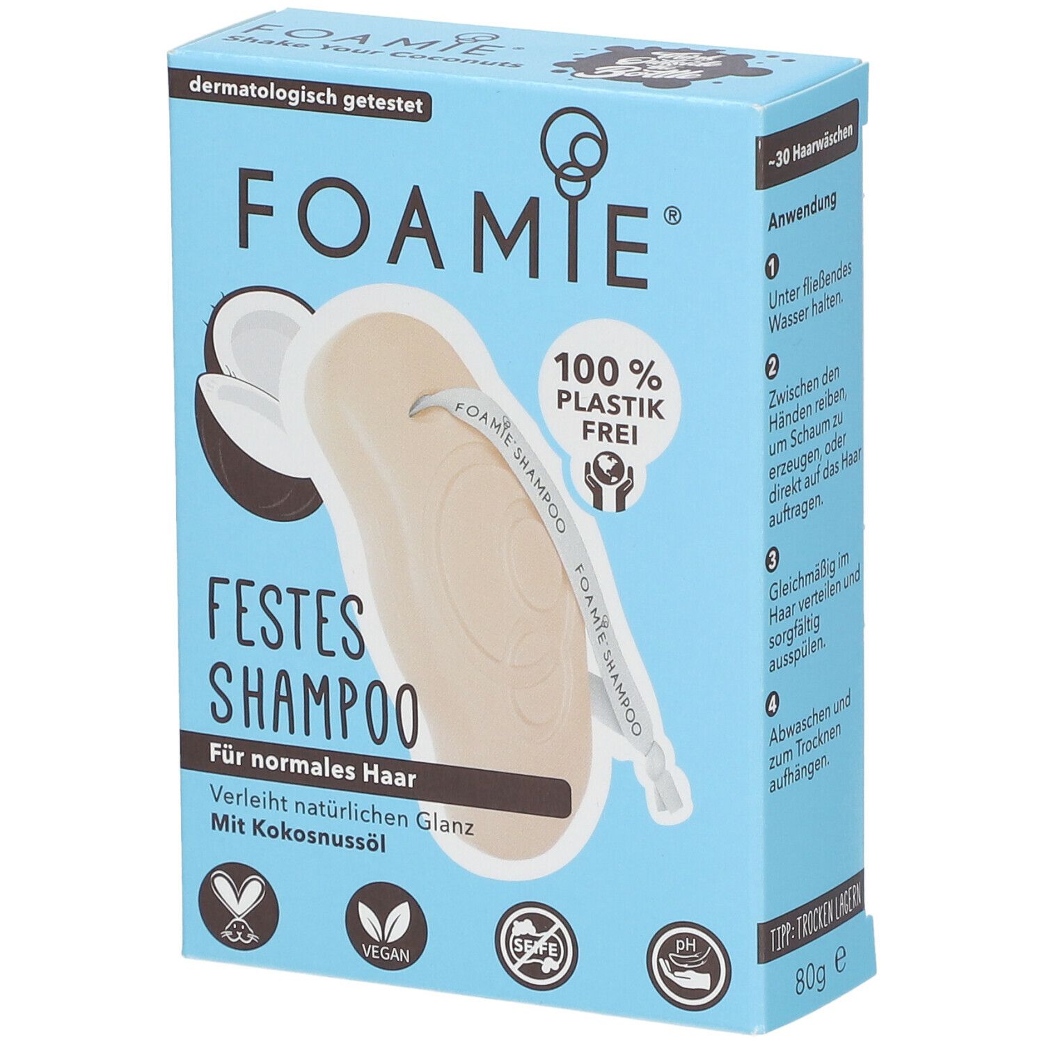 FOAMIE® Shampooing solide à la noix de coco