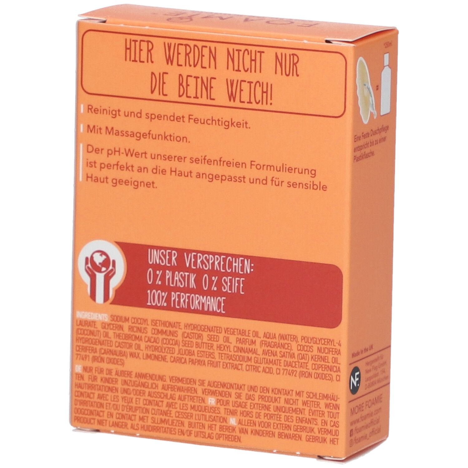 FOAMIE® Feste Duschpflege Papaya & Hafermilch