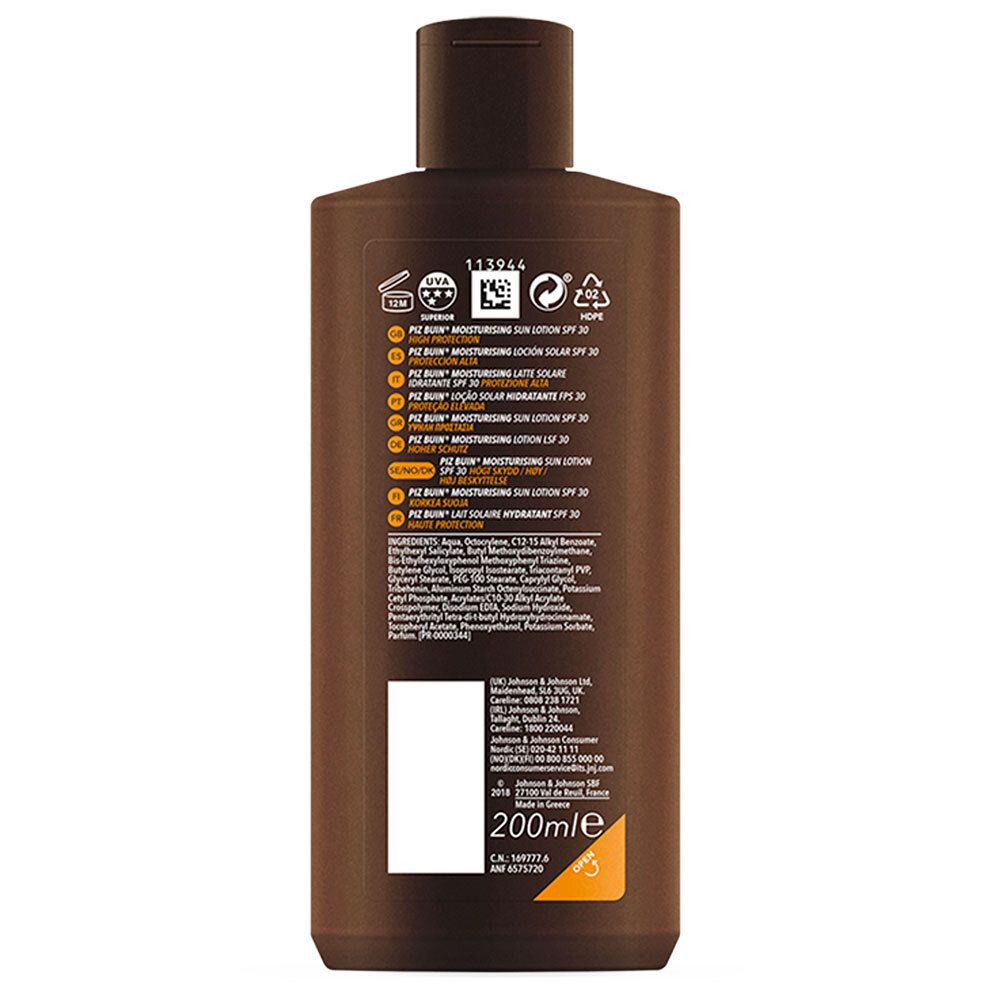 PIZ BUIN® MOISTURISING SUN LOTION SPF 30