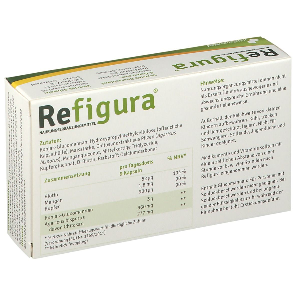 REFIGURA® Kapseln - Unterstützung beim Gewichtsverlust vegan