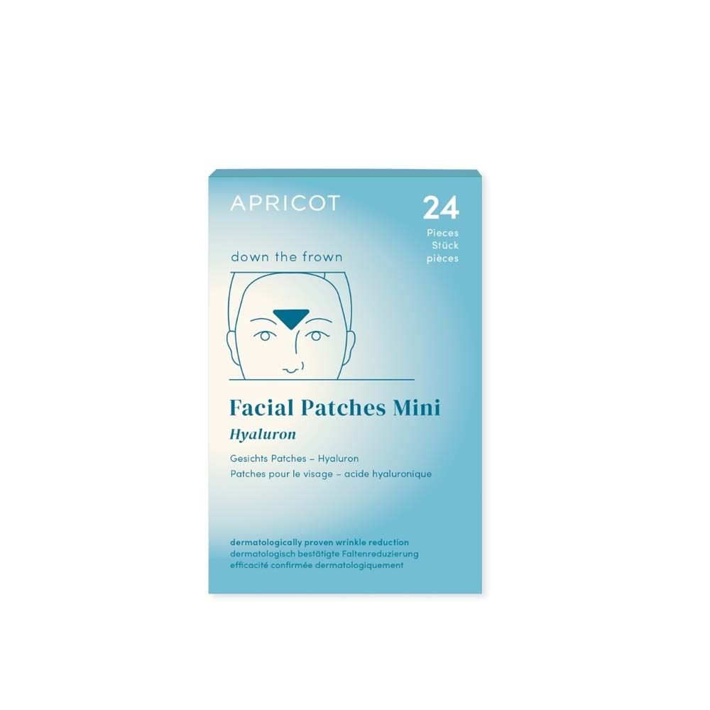 Boîte bleu clair avec nom du produit et 24 patchs.