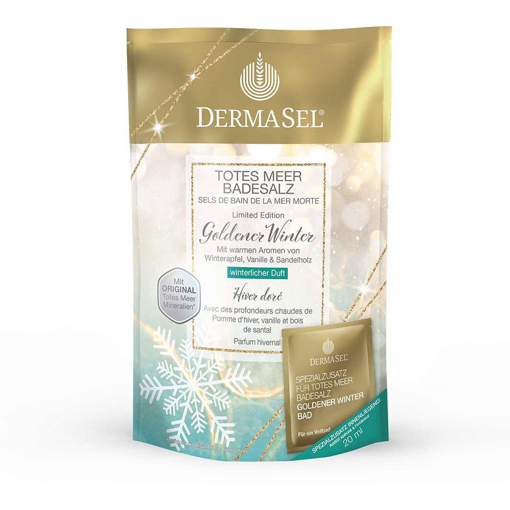 DERMASEL® Sels de bain de la Mer Morte Hiver doré