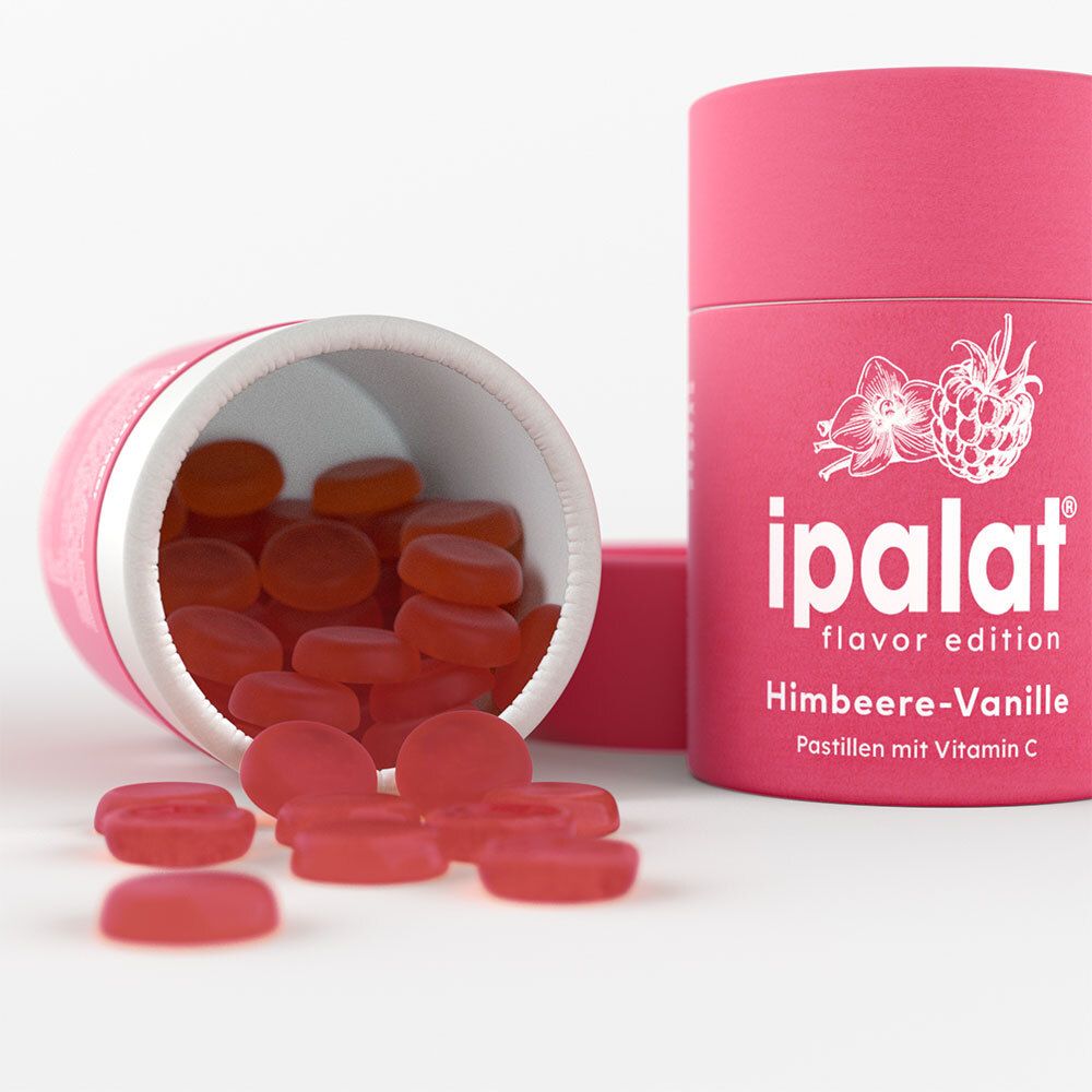 ipalat® flavor edition Pastillen Himbeer-Vanille