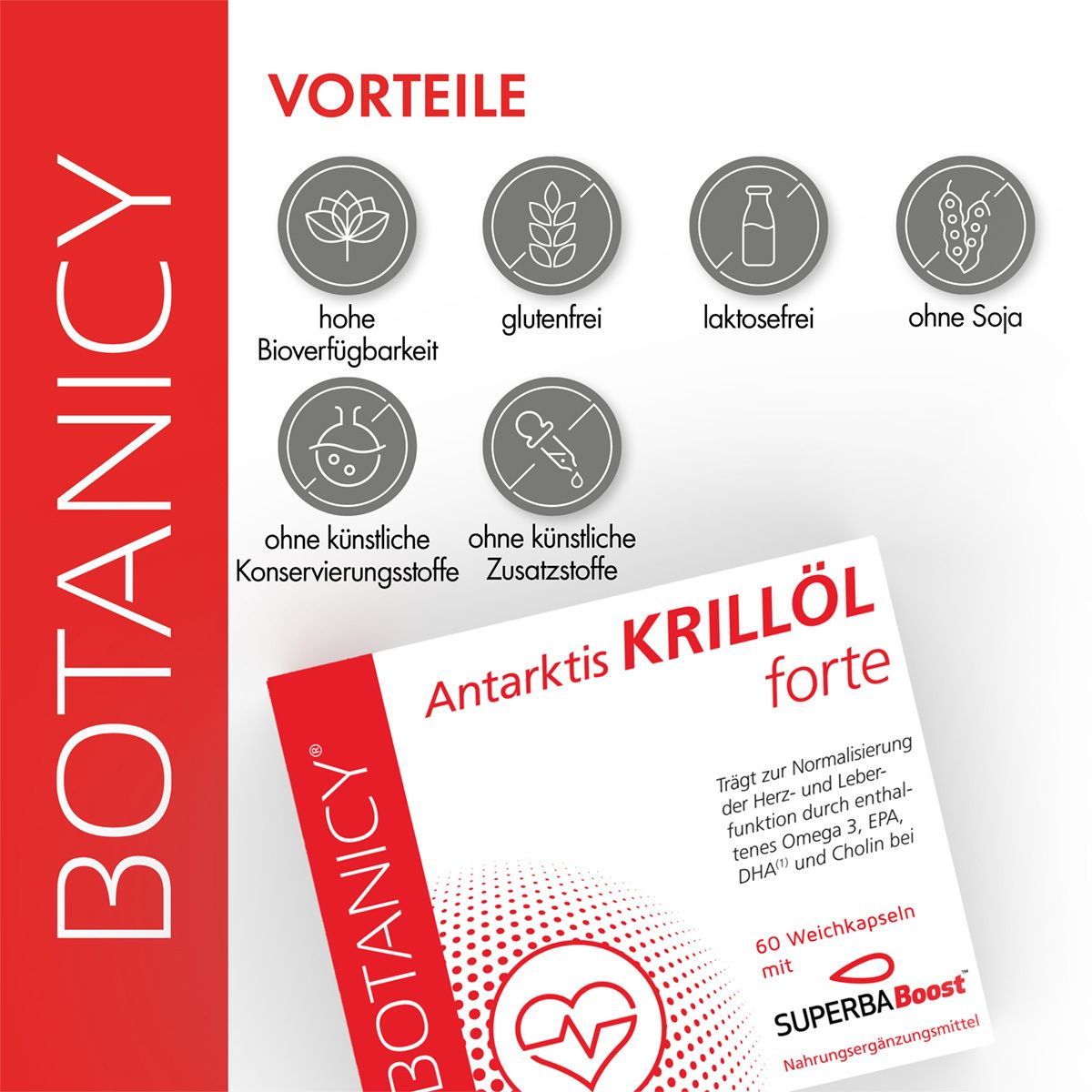 BOTANICY Antarktis Krillöl forte