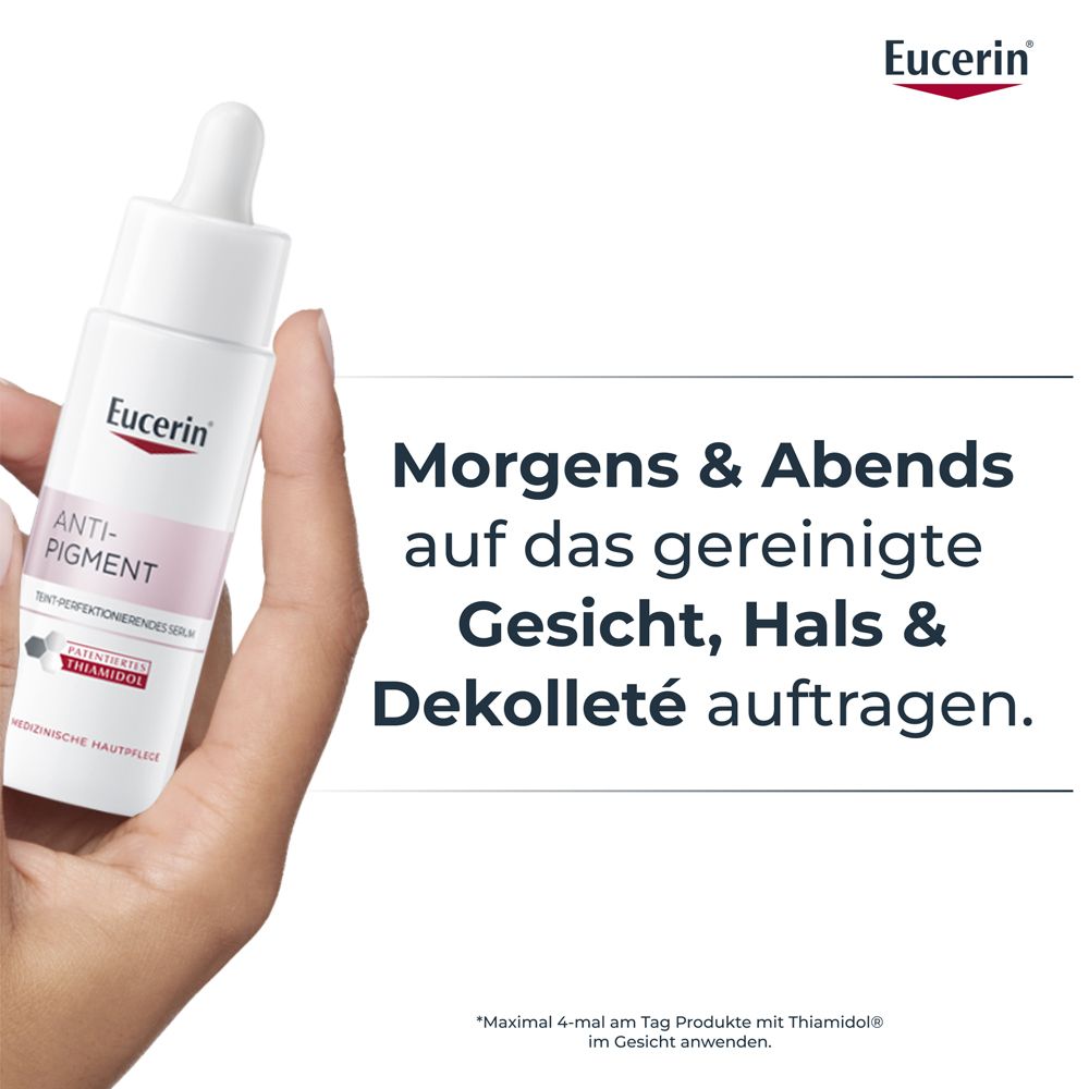 Eucerin Anti-Pigment Serum mit Thiamidol® und Hyaluronsäure, Teint perfektionierend gegen Pigmentflecken