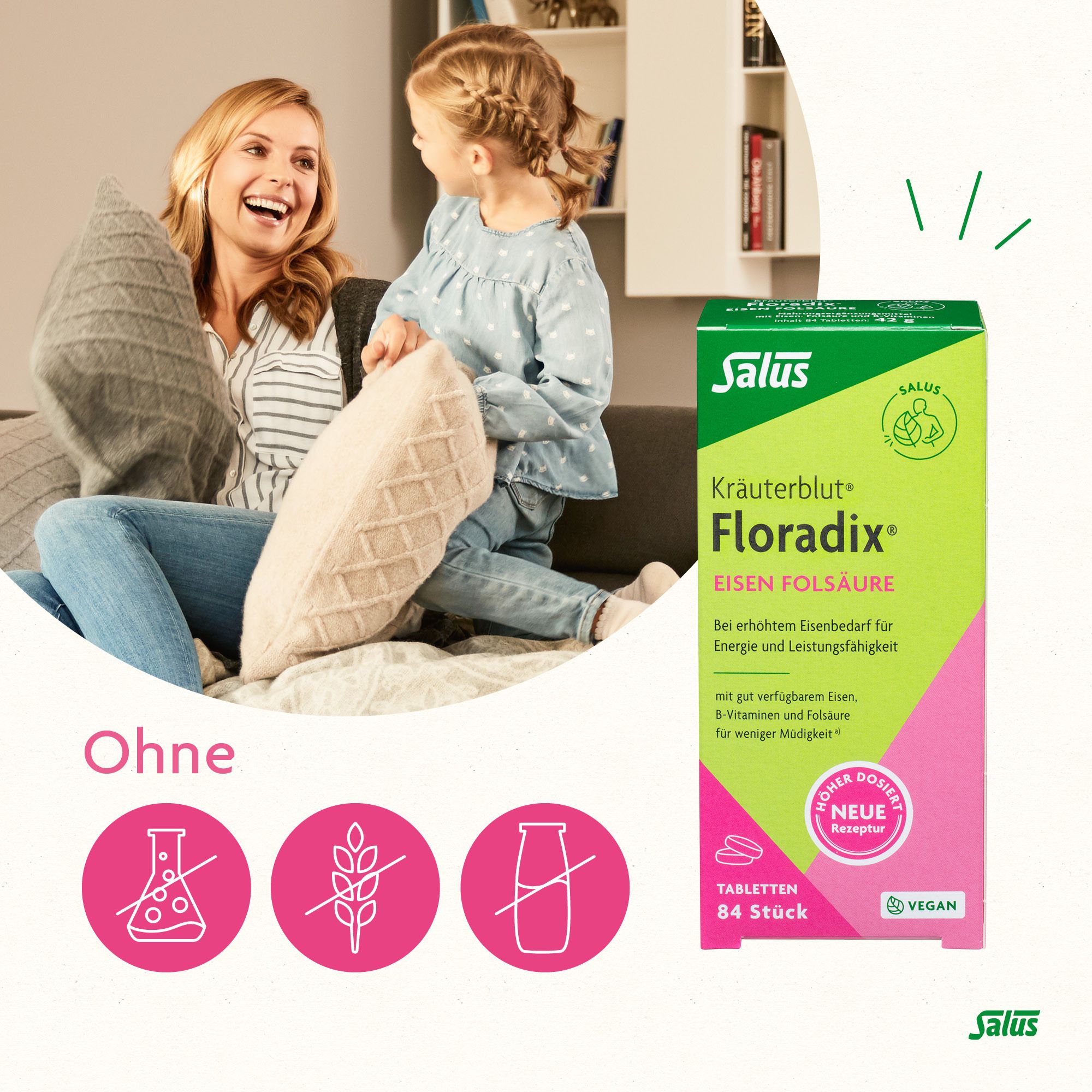 Salus® Kräuterblut® Floradix® Acide folique ferrique en dragées