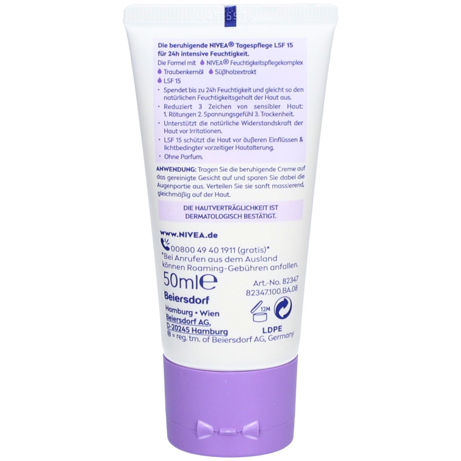 NIVEA Soin de Jour Apaisant Hydratation 24h SPF 15