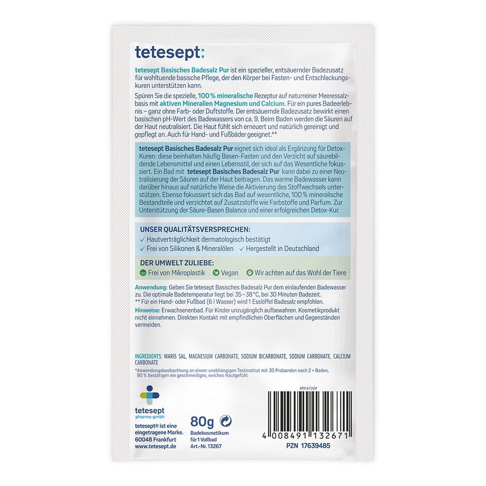 tetesept® Sels de bain basiques Pur