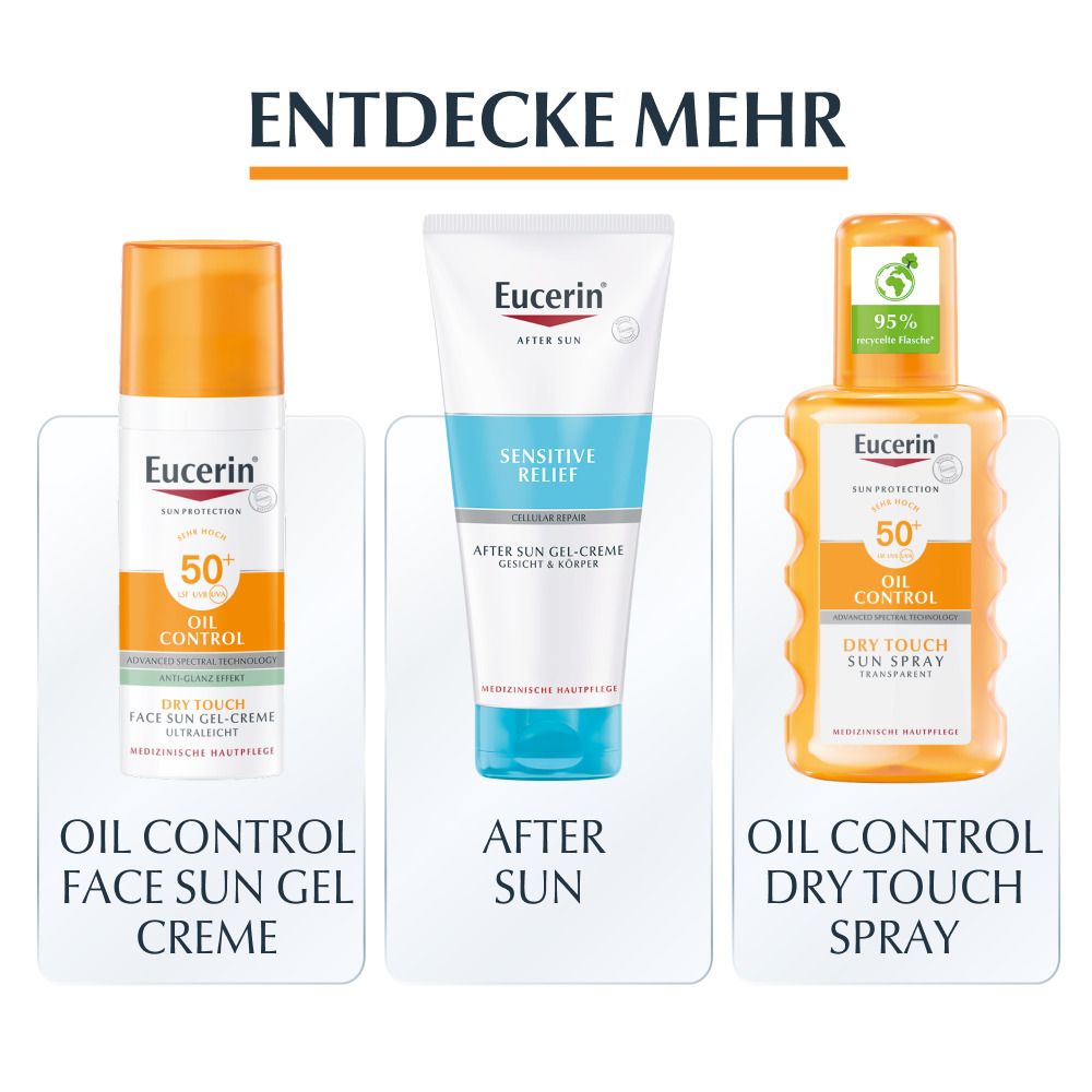 Eucerin® Oil Control Sun Spray Transparent LSF 30 – Sonnenschutzspray mit leichter Textur, auch für zu Akne neigende Haut