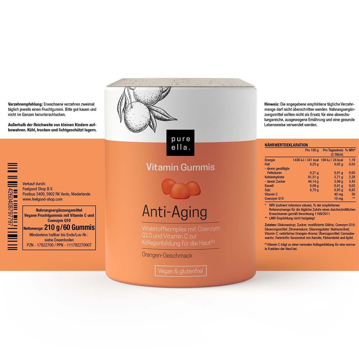pure Ella. Anti-âge Vitamine gommes