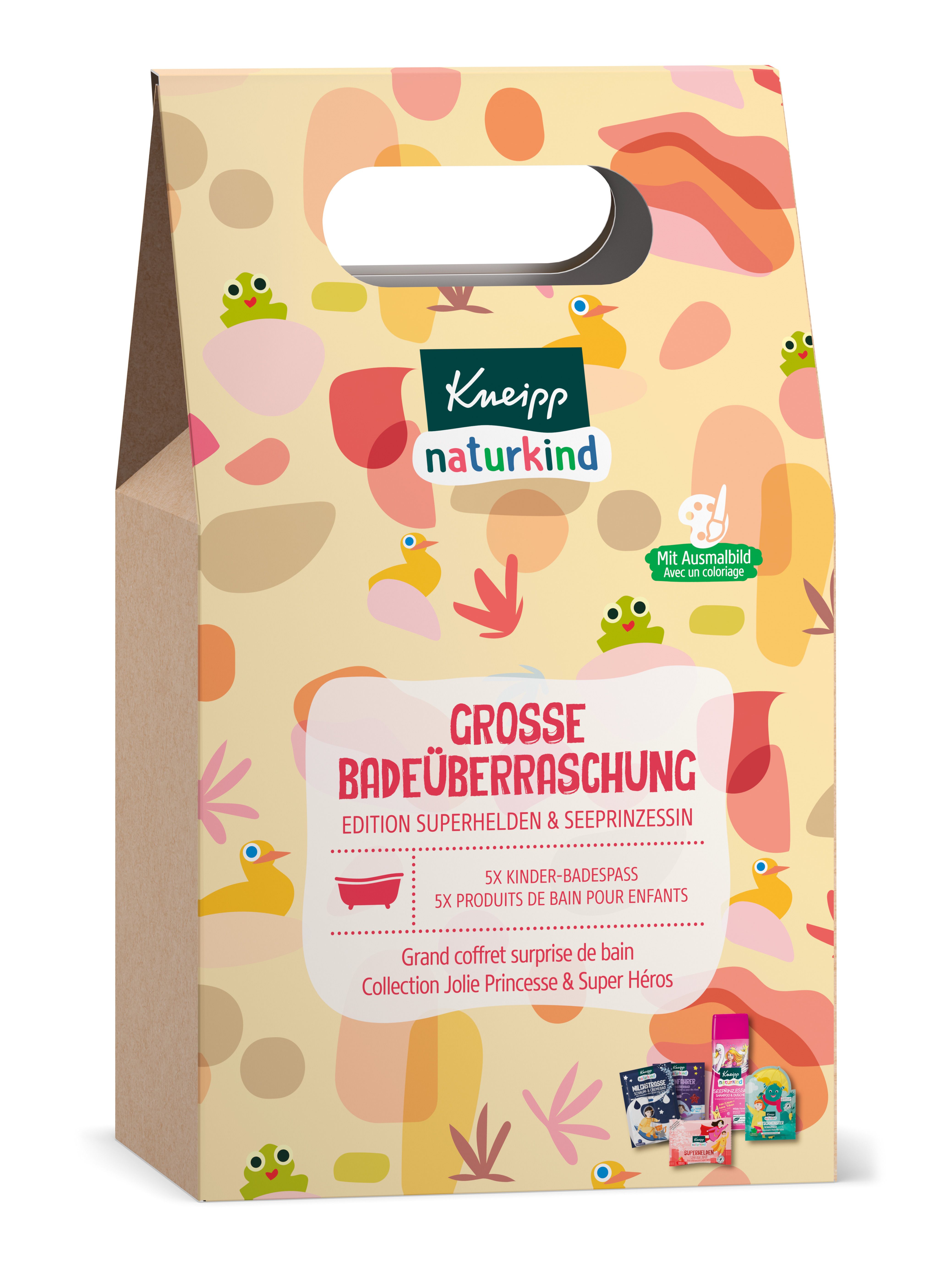 Kneipp® naturkind Grande surprise pour le bain Edition Superhéros & Princesse des mers