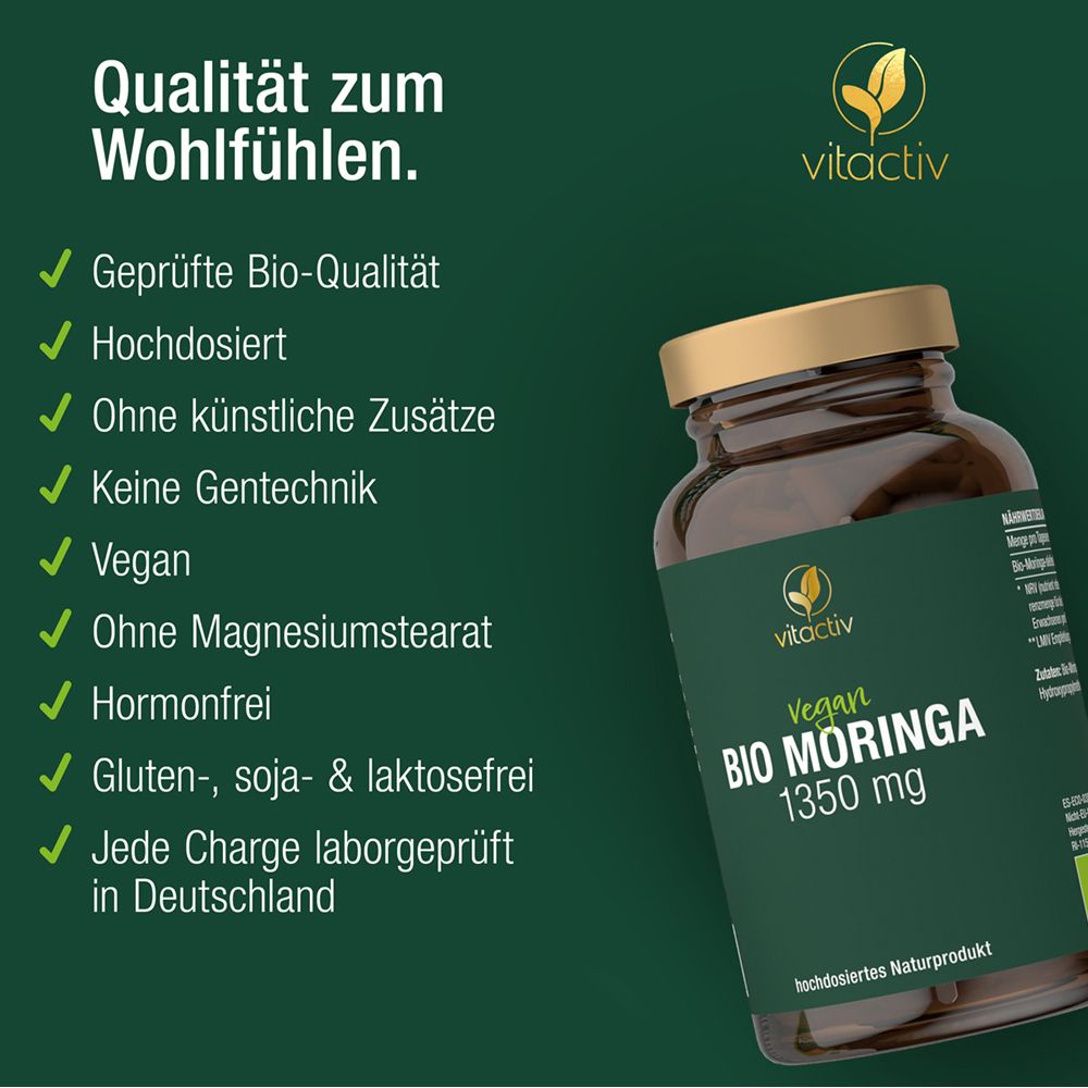 Vitactiv Organic Moringa 1350 mg