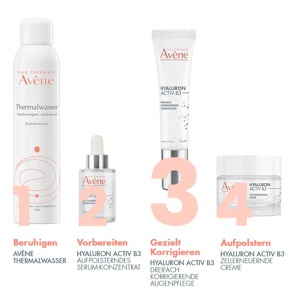 Avène Hyaluron Activ B3 dreifach korrigierende Augenpflege - Anti-Aging Pflege mit Niacinamid