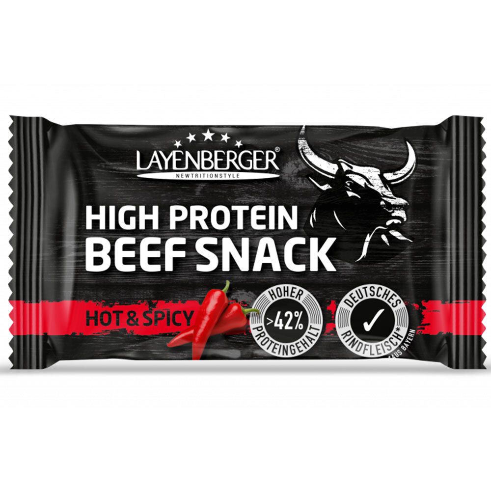 LAYENBERGER® SNACK AU BŒUF HYPERPROTÉINÉ CHAUD ET ÉPICÉ