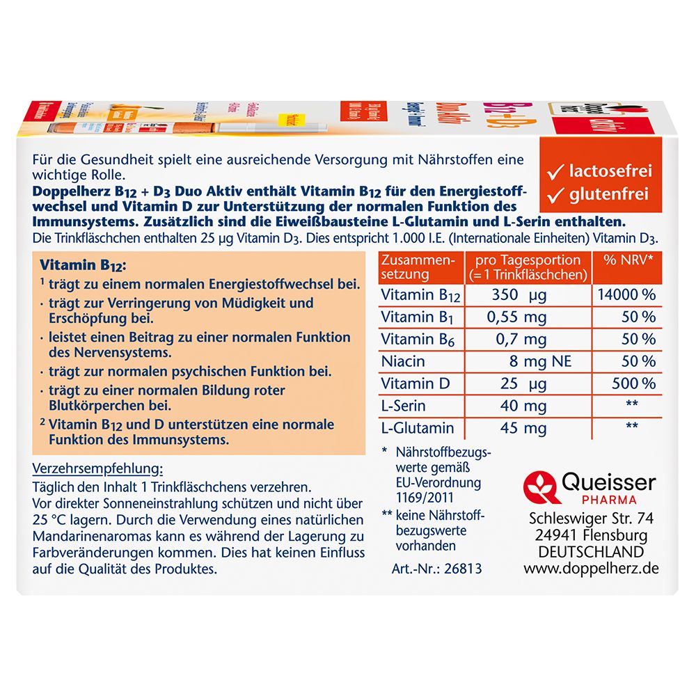 Doppelherz® aktiv B12 + D3 Duo Aktiv Energie+Immun