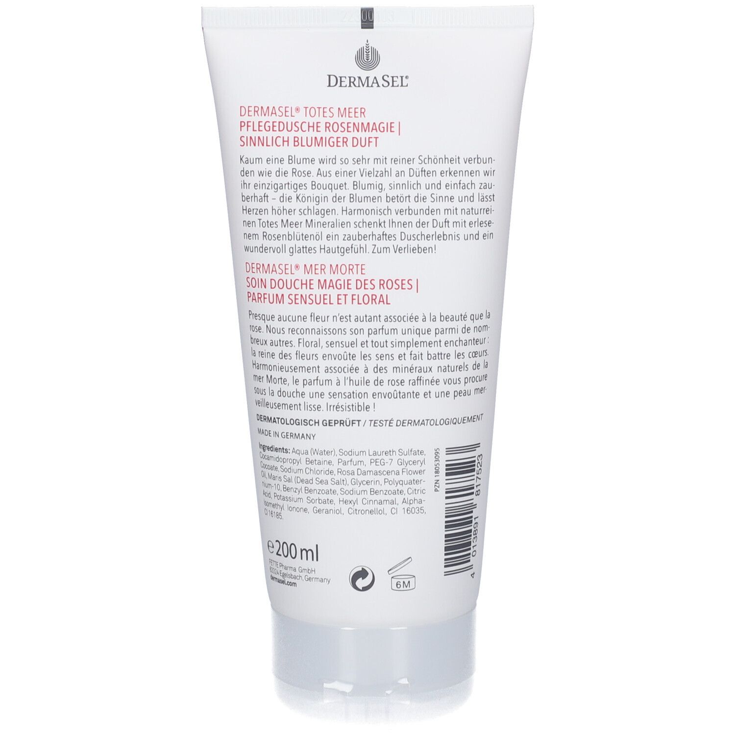 DERMASEL® TOTES MORE PFLEGEDUSCHE ROSEN MAGIC