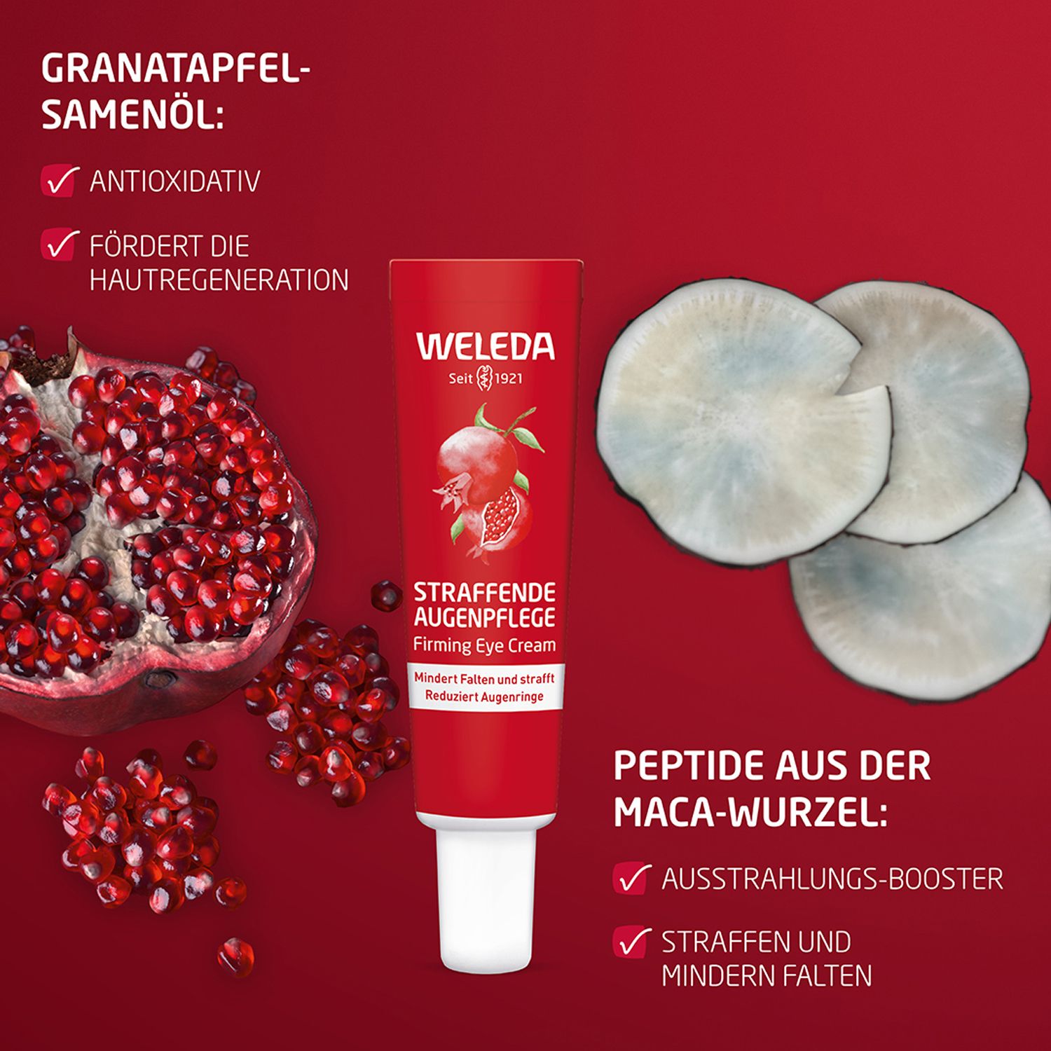 Weleda Soin Contour des Yeux Raffermissant Grenade & Maca Peptide