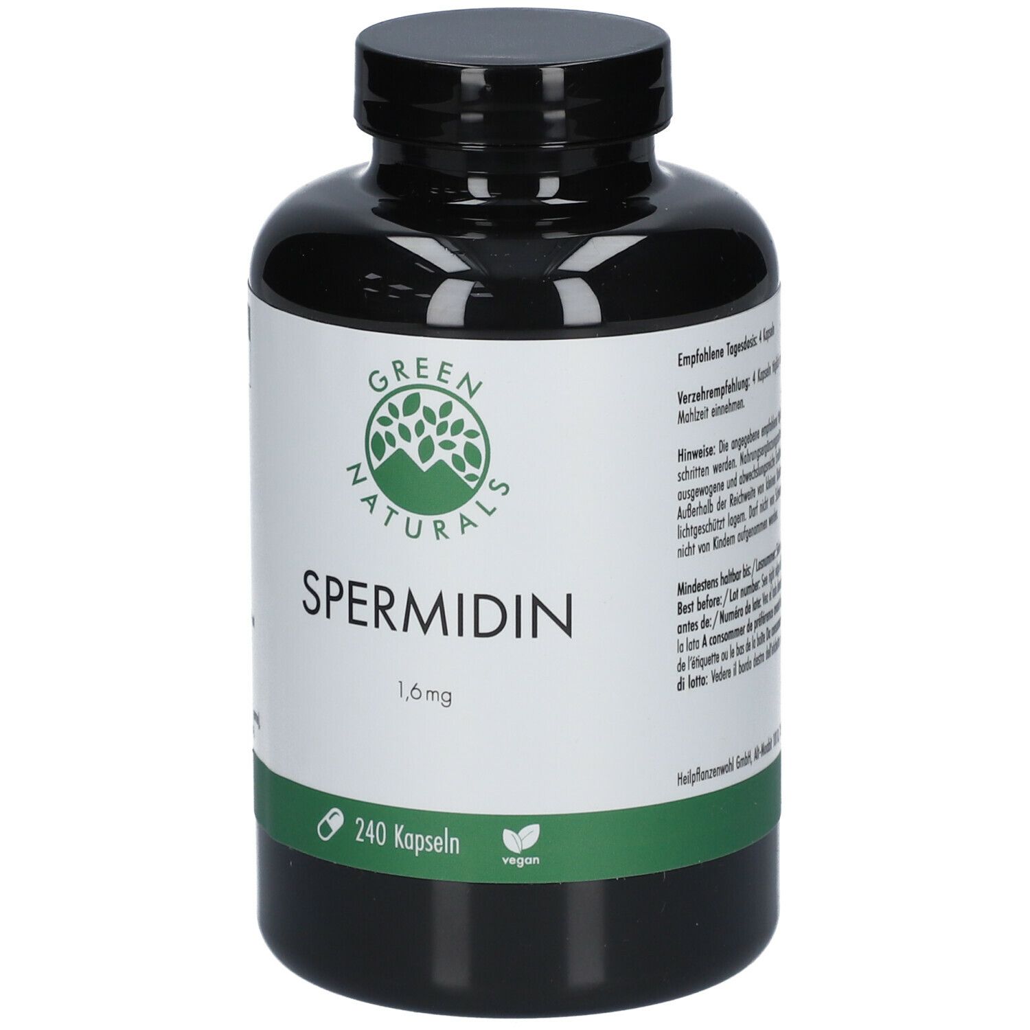 GREEN NATURALS Spermidin 1,6 mg vegan