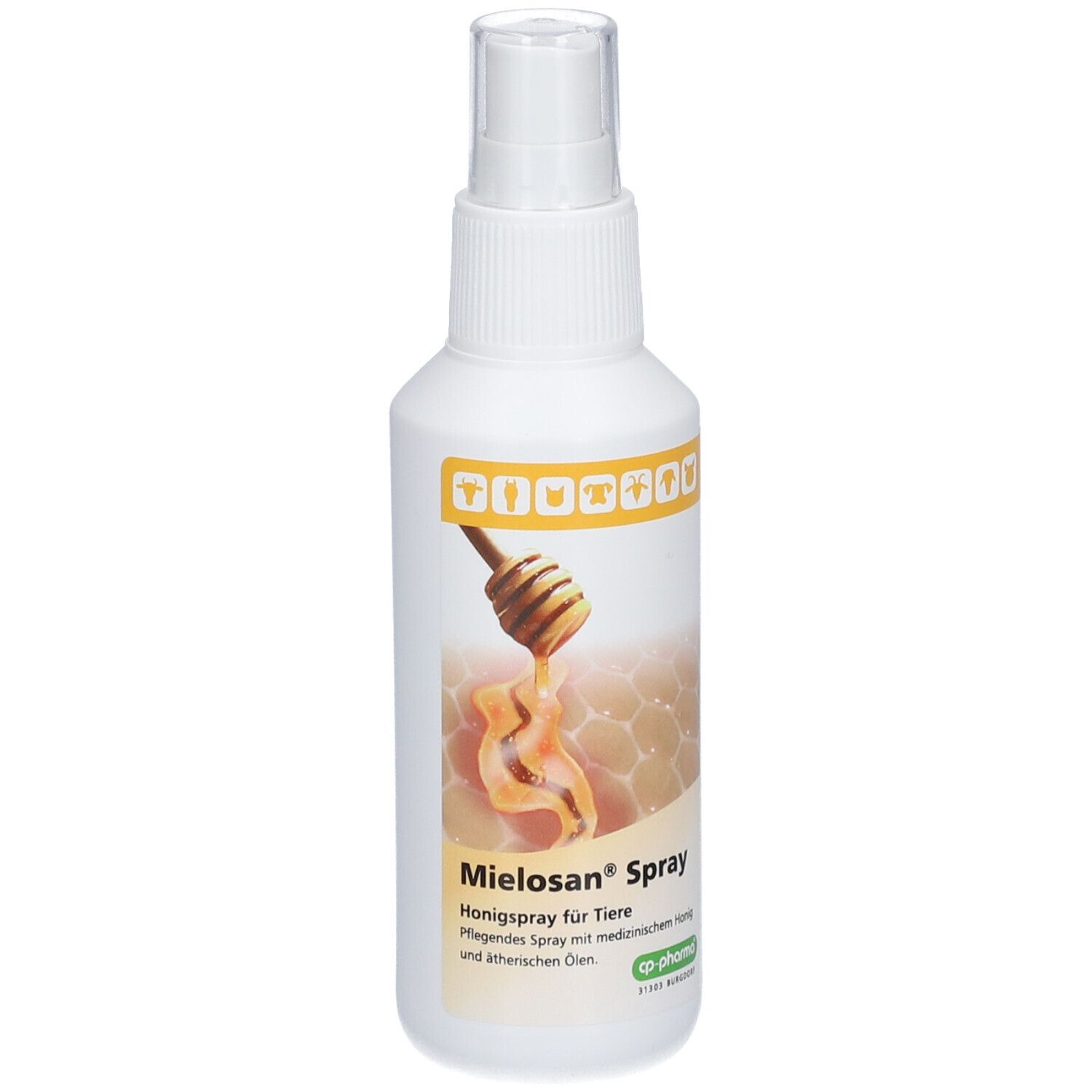 Mielosan Spray: Pflegendes Spray für Tiere mit Honig und ätherischen Ölen.