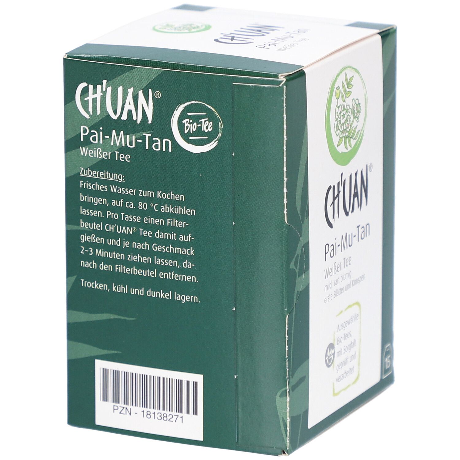 Schoenenberger Ch'uan Pai-Mu-Tan Thé blanc bio - sachets filtres