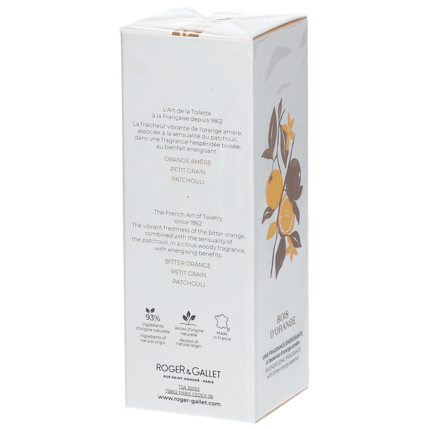 ROGER & GALLET Eau Parfumée Bienfaisante Bois d'Orange