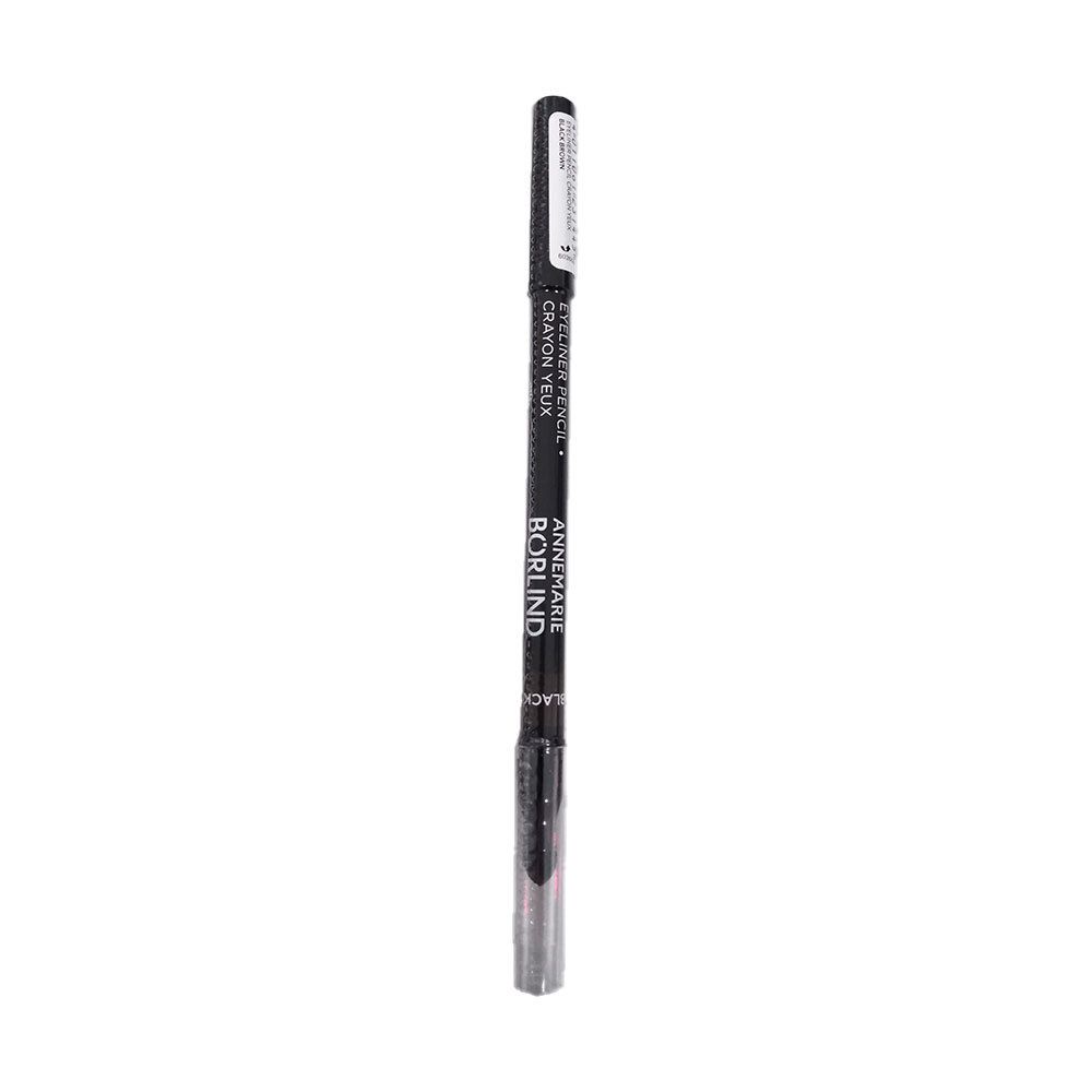 Kajalstift. Schwarzer Stift mit silberner Kappe. Aufschrift: ANNEMARIE BÖRLIND, EYELINER PENCIL.