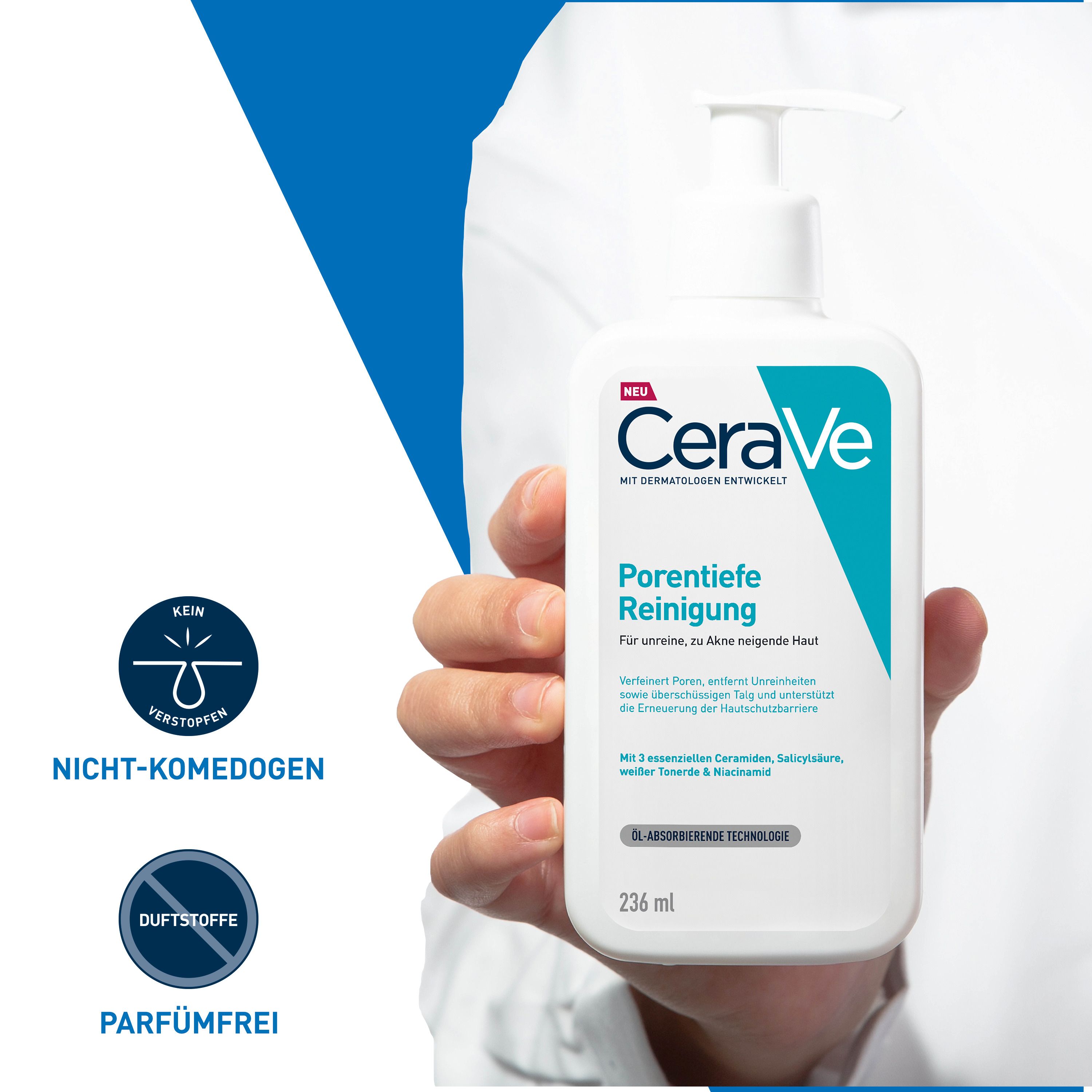 CeraVe Gel Moussant Anti-imperfections pour peaux à tendance acnéique