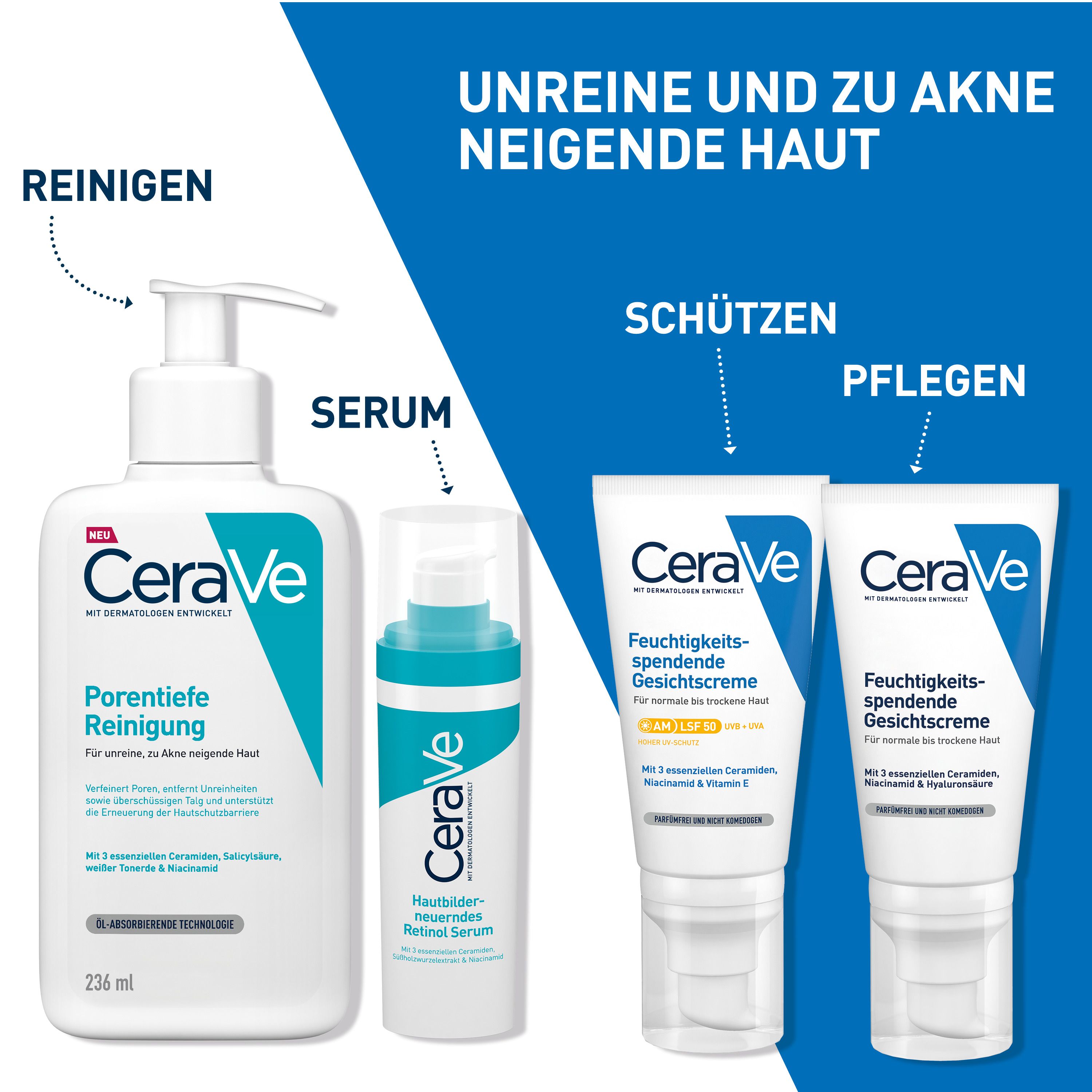 CeraVe Sérum au rétinol anti-marques pour le renouvellement de la peau en cas de peau irrégulière