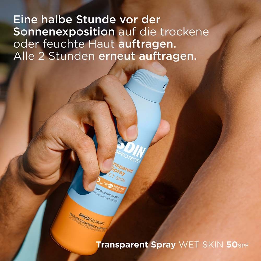 ISDIN Fotoprotector Spray Transparent Peau Humide SPF 50