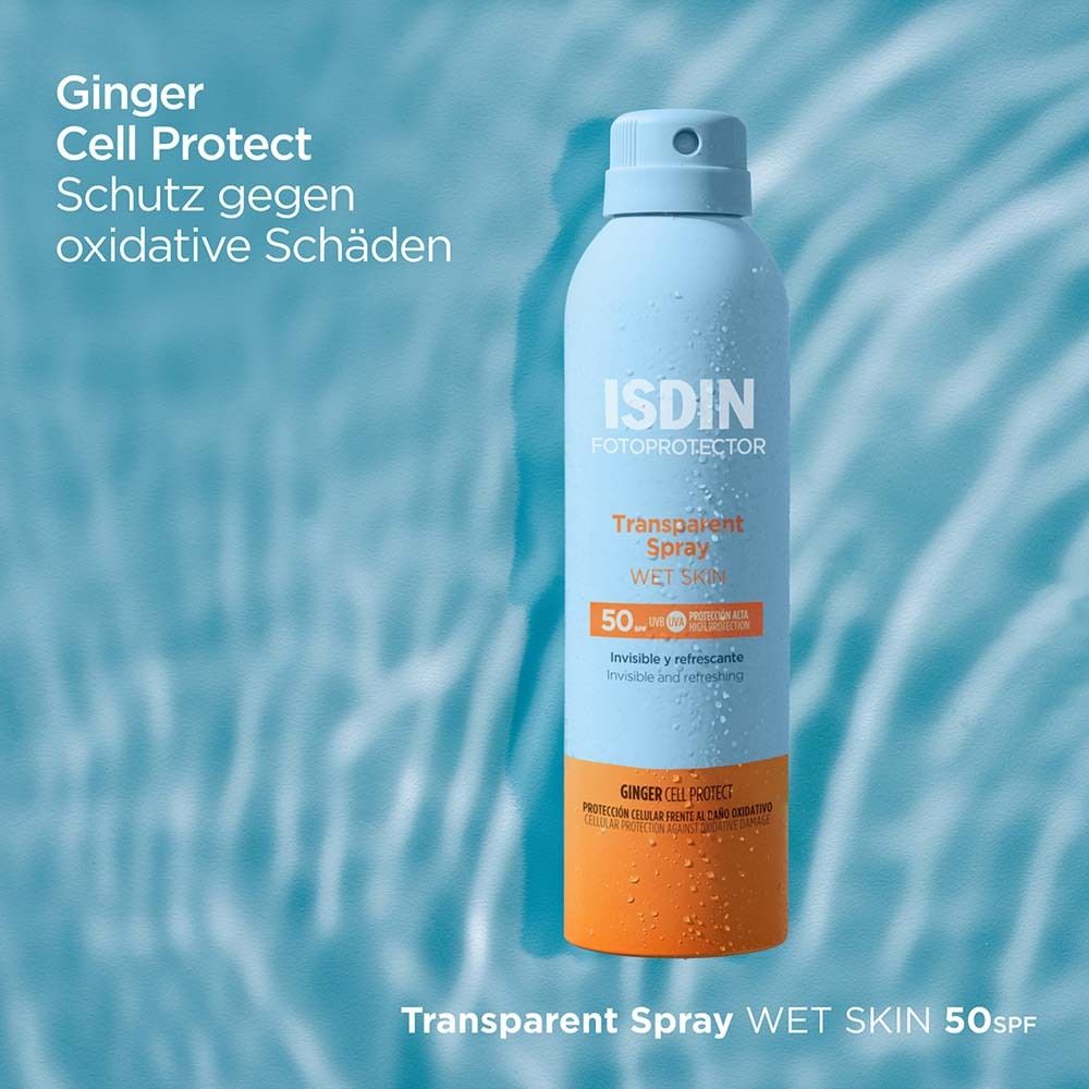 ISDIN Fotoprotector Spray Transparent Peau Humide SPF 50